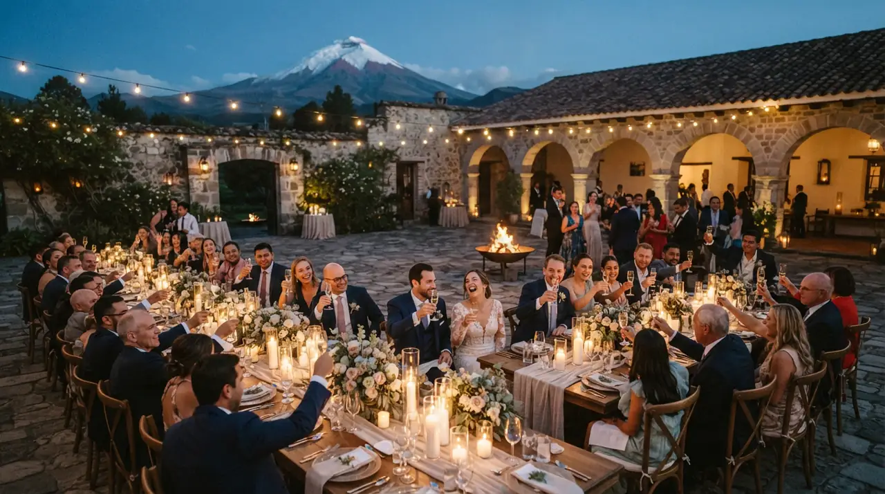 Destination wedding en Ecuador con invitados internacionales